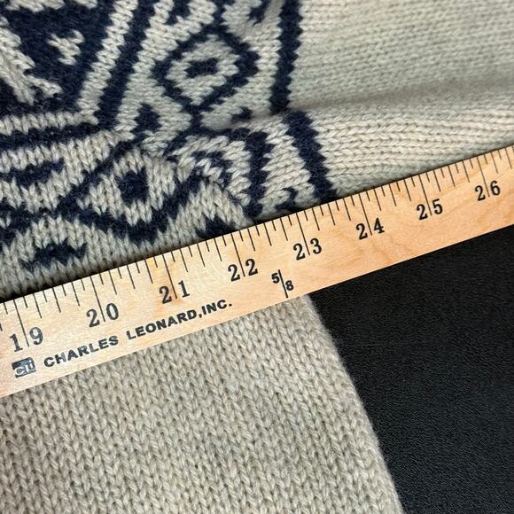 J.CREW WALLACE & BARNES Fair Isle Wool Mens Large Fishermans Gorpcore Sweater - Picture 4 of 8